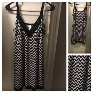 Delta Burke Chevron Chemise Babydoll Lingerie